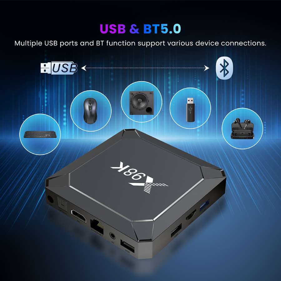 Перелік пристроїв, що підключаються за допомогою USB та Bluetooth.