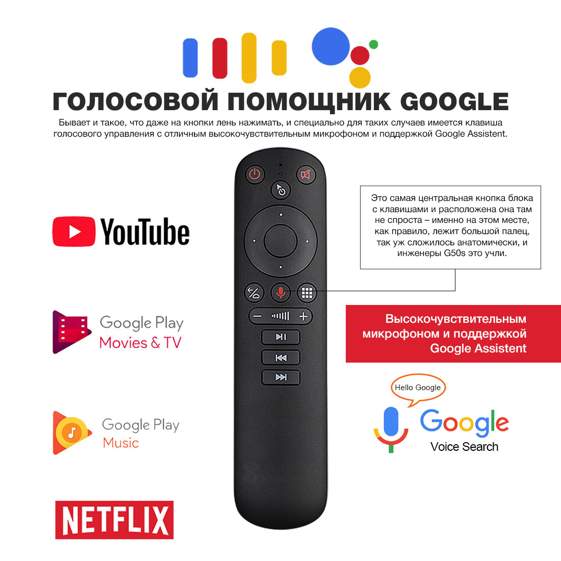 Air mouse с микрофоном