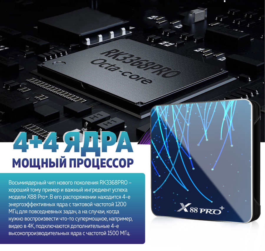 RK3368PRO приставка