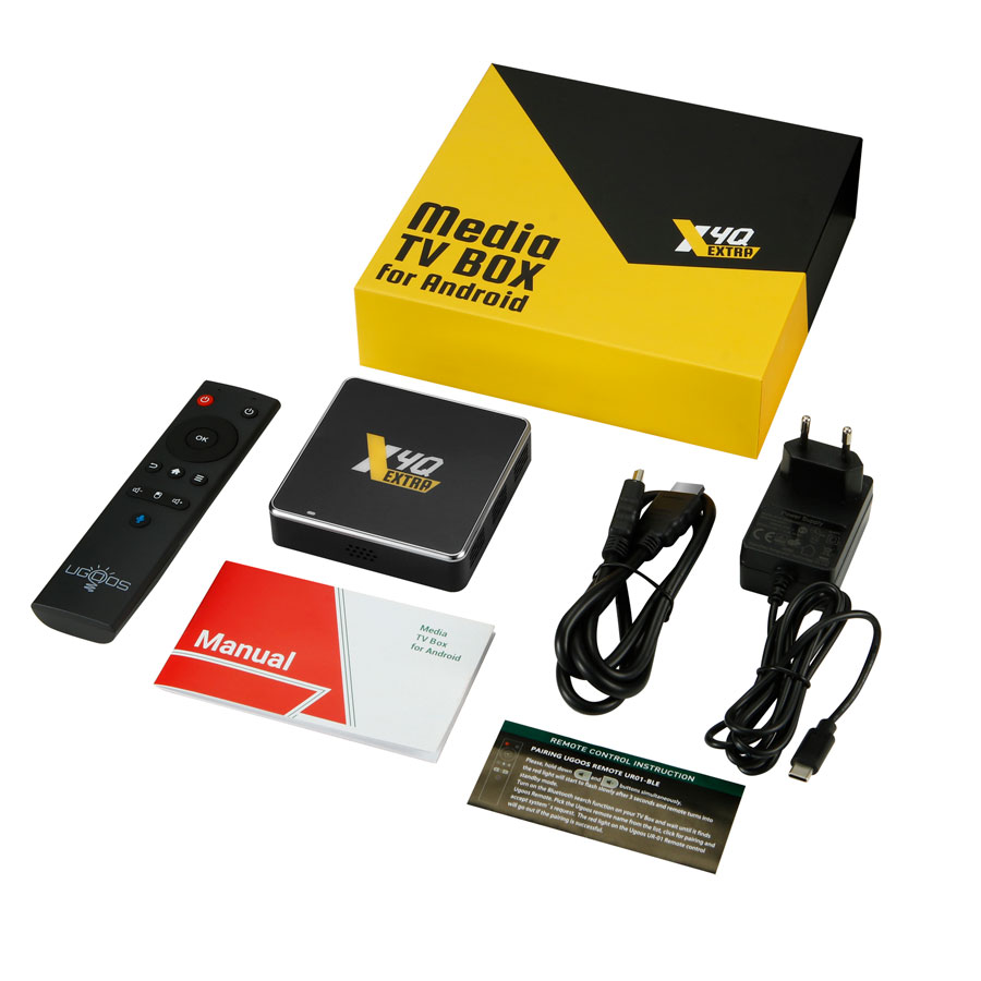 Комплектация ТВ бокса Ugoos X4Q Extra
