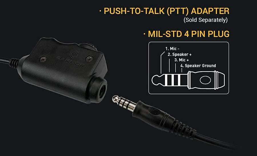 Штекер Nato Nexus TP120 и кнопка PTT