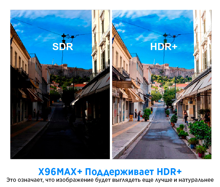 тв бокс с hdr+
