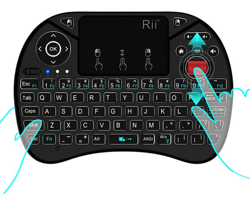 беспроводная клавиатура rii mini i8x