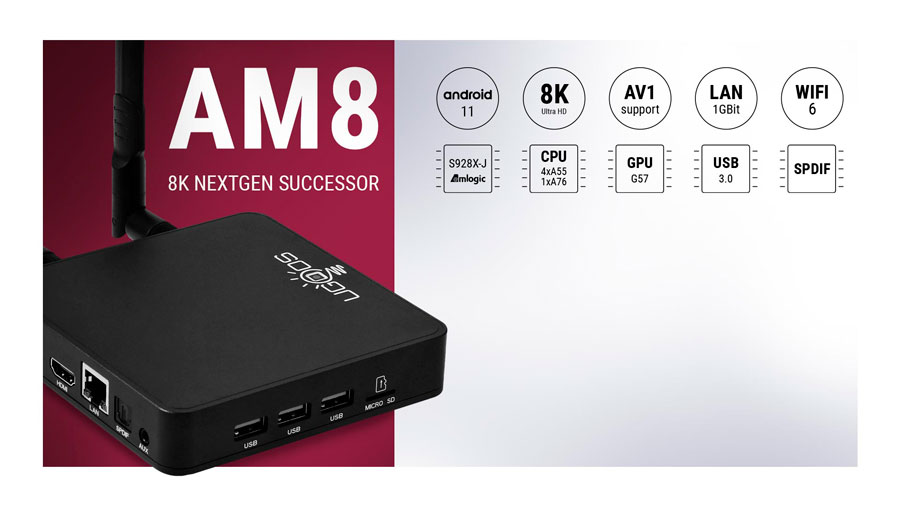 Технические характеристики TV box Ugoos AM8