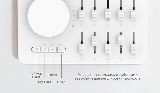 генератор шумов природы управление