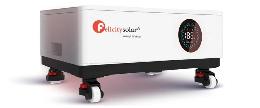 LiFePO4 аккумулятор Felicity FLS48100: основной блок (АКБ+BMS+опорные колеса)