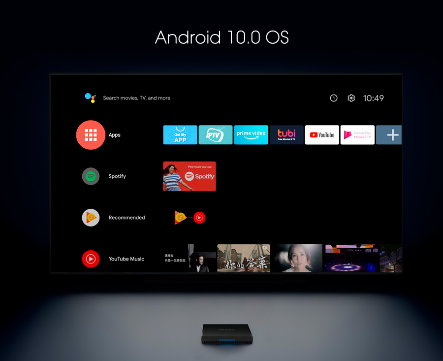 Интерфейс Android TV
