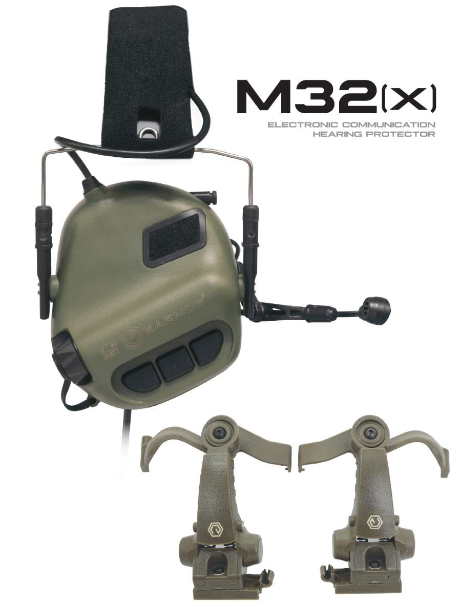 Тактические активные наушники Earmor M32X MOD3 