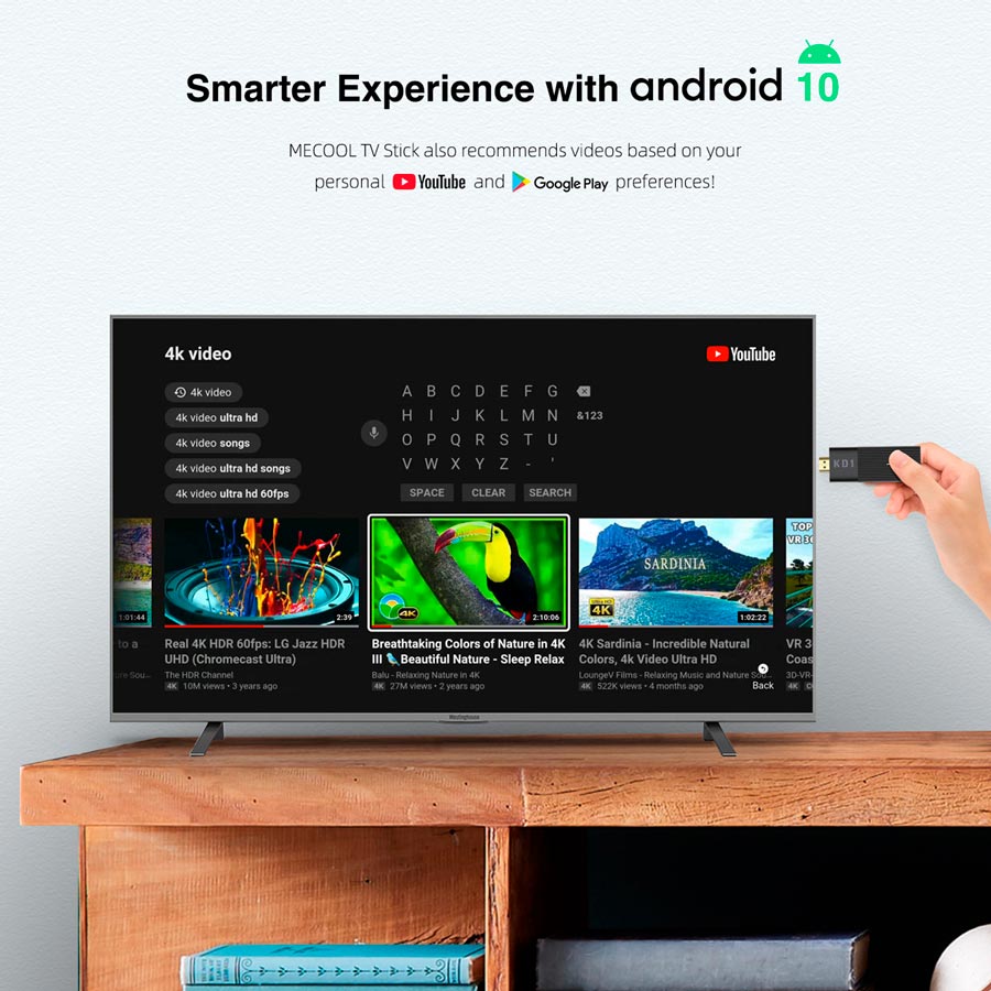 Приставка с Android TV Mecool KD1