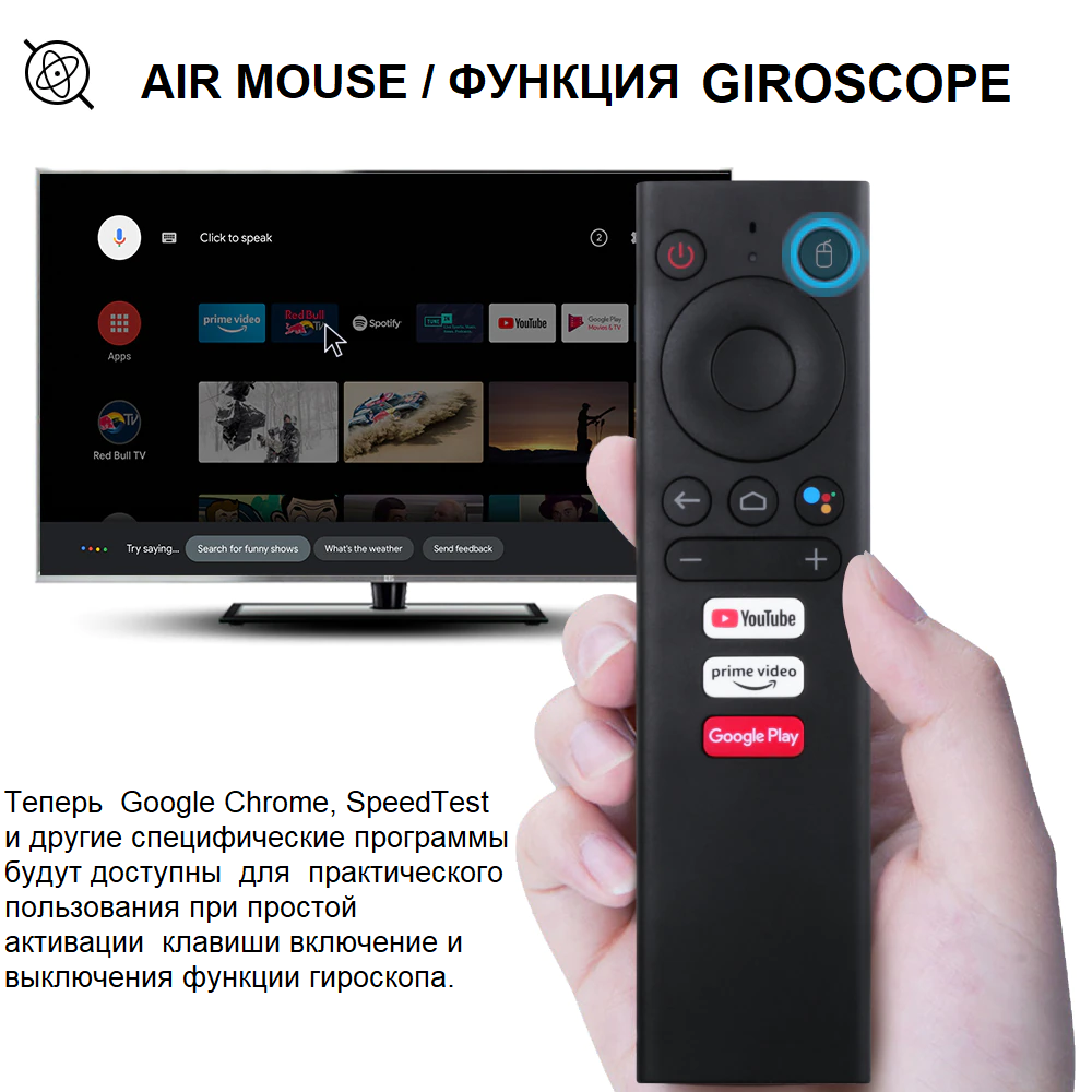 Пульт для смарт приставки MECOOL V01 с гироскопом
