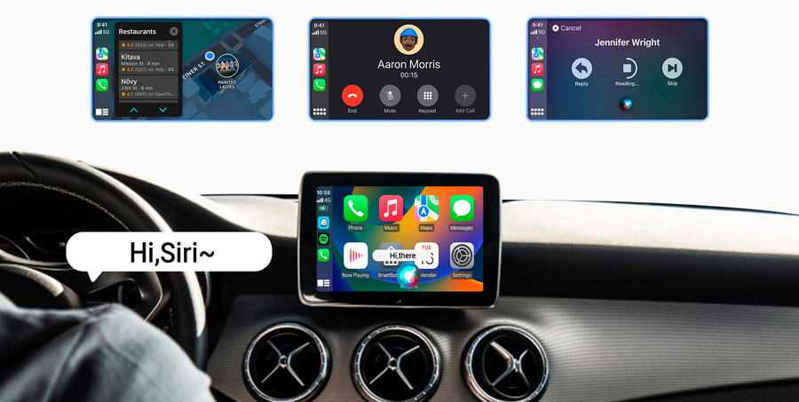 Голосовой помощник Siri в Apple CarPlay