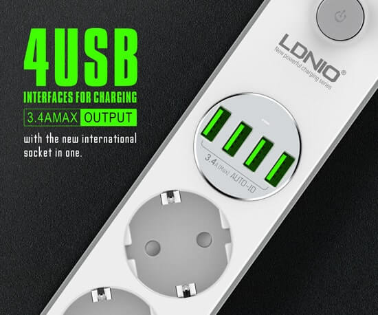 удлиннитель с USB портами SE4432