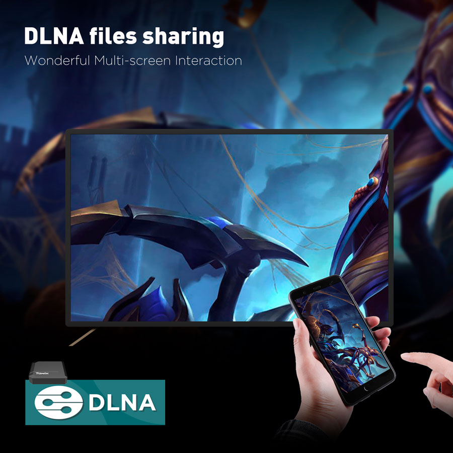 Подключение смартфона к ТВ боксу по протоколу DLNA