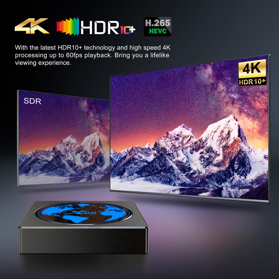 Приставка с AV1 и HDr10+ x98 mini