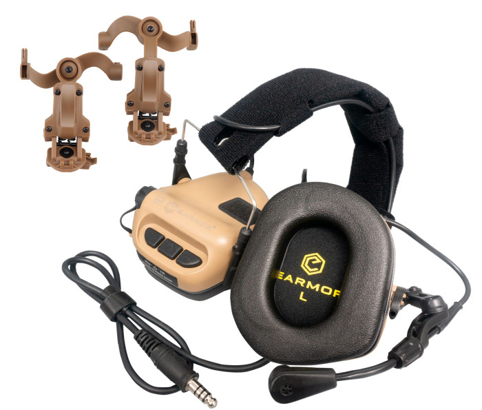 Тактические активные наушники EARMOR M32H MOD3