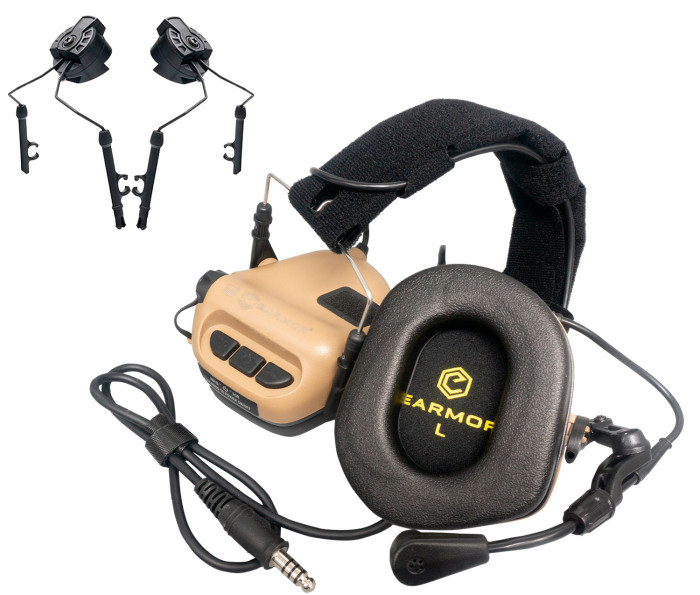 Тактические активные наушники EARMOR M32H MOD3