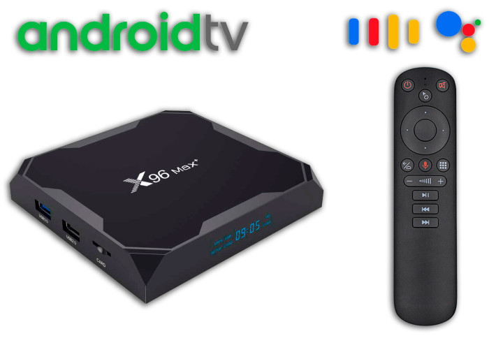 X96 Max Plus 4/64 Gb Android TV 9 + Air mouse
