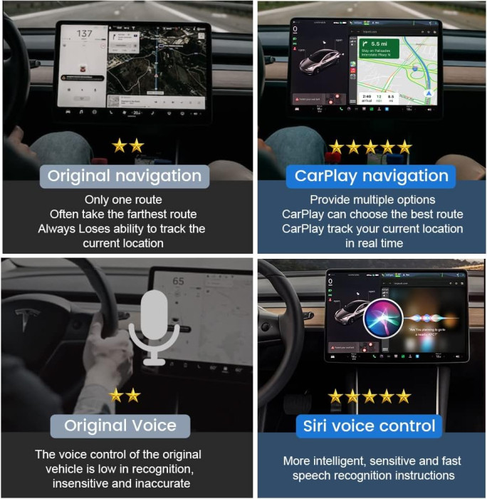 Carlinkit t2c для Tesla
