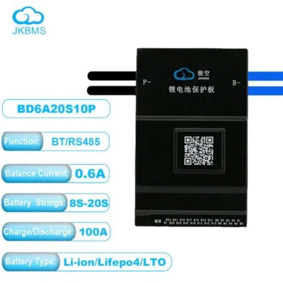 JKBMS JK-BD6A20S10P, 8S-20S, 0.6A, 100A, RS485/BT