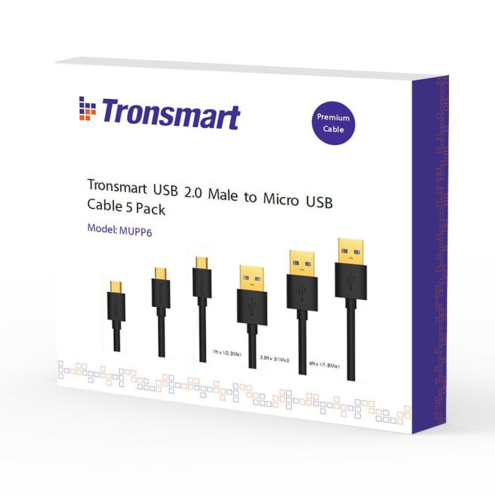 Набор кабелей Tronsmart MUPP6 Premium USB