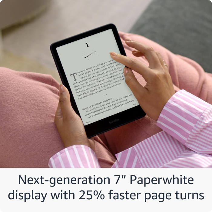 Електронна книга з підсвічуванням Amazon Kindle Paperwhite 12th Gen 2024 16Gb Black