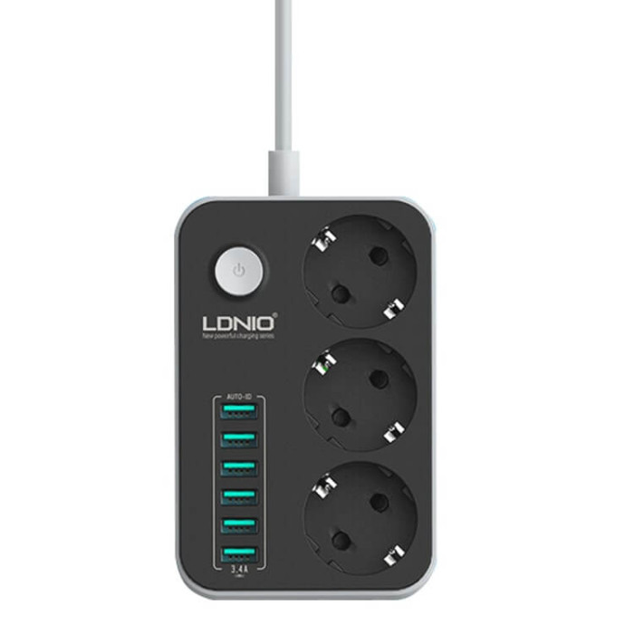 Сетевой фильтр-удлиннитель с USB выходами LDNIO SE3631