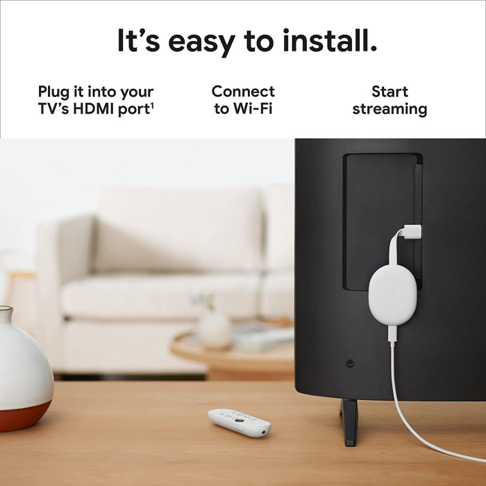 Смарт приставка Chromecast 4K with Google TV
