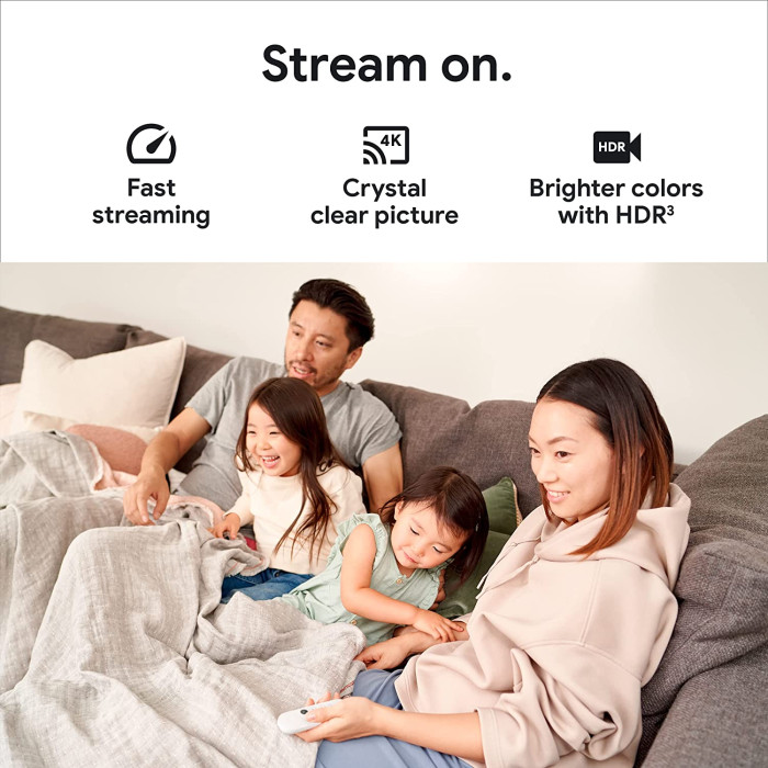 Смарт приставка Chromecast 4K with Google TV