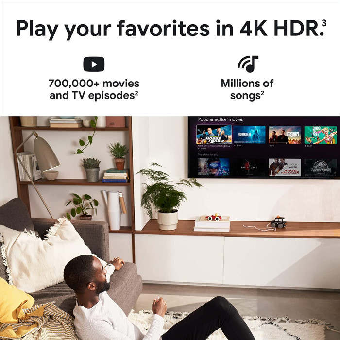 Смарт приставка Chromecast 4K with Google TV