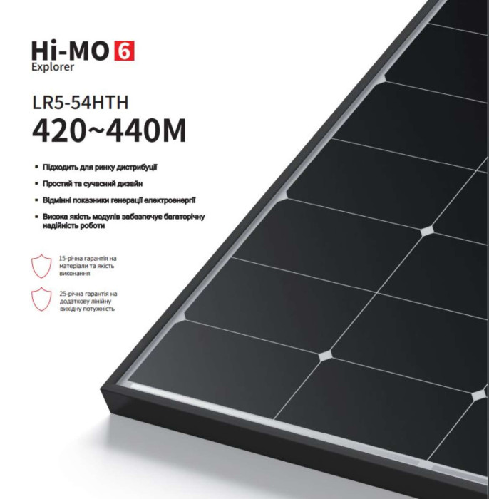 Солнечная панель Longi LR5-54HTH 430W