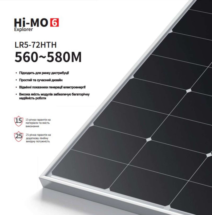 Солнечная панель Longi LR5-72HTH 580W