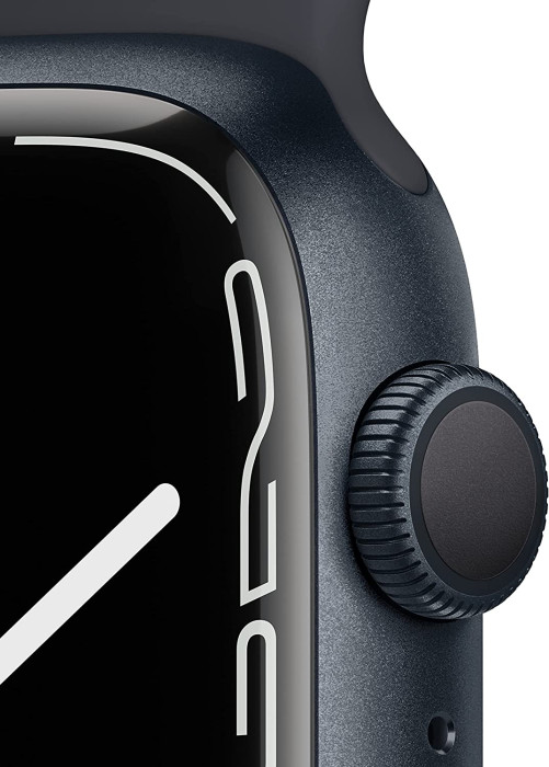 Смарт-часы Apple Watch Series 7 GPS 45mm Midnight Aluminum Case With Midnight Sport Band (MKN53)