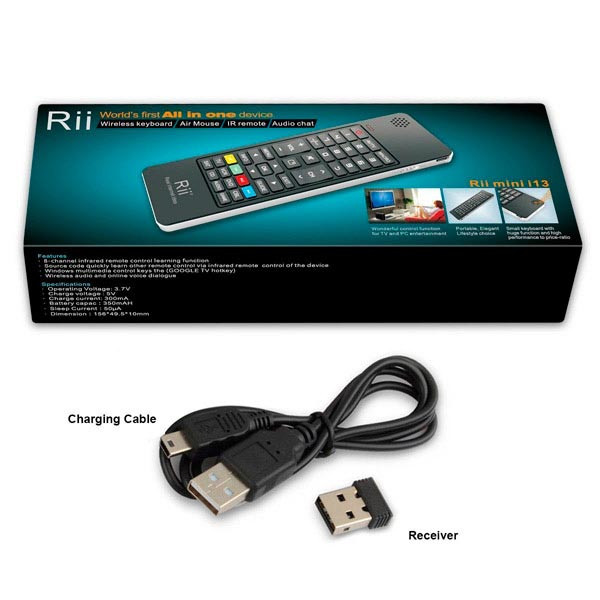 Аэромышь с клавиатурой Rii mini i13