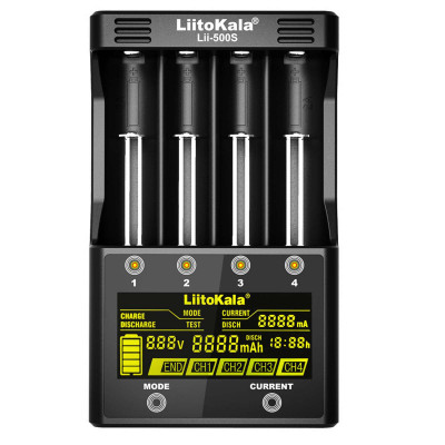 Зарядное устройство LiitoKala Lii-500S для Li-Ion, Ni-MH, Ni-Cd аккумуляторов