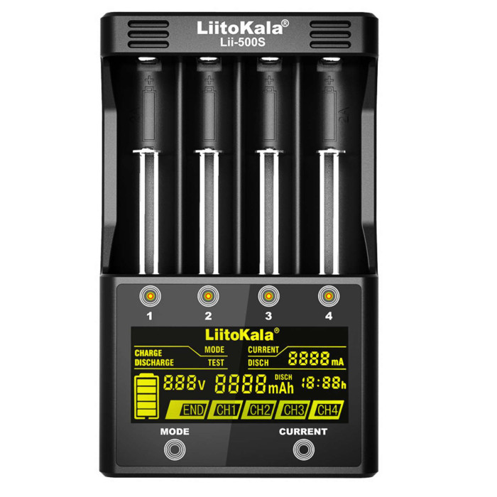 Зарядное устройство LiitoKala Lii-500S для Li-Ion, Ni-MH, Ni-Cd аккумуляторов