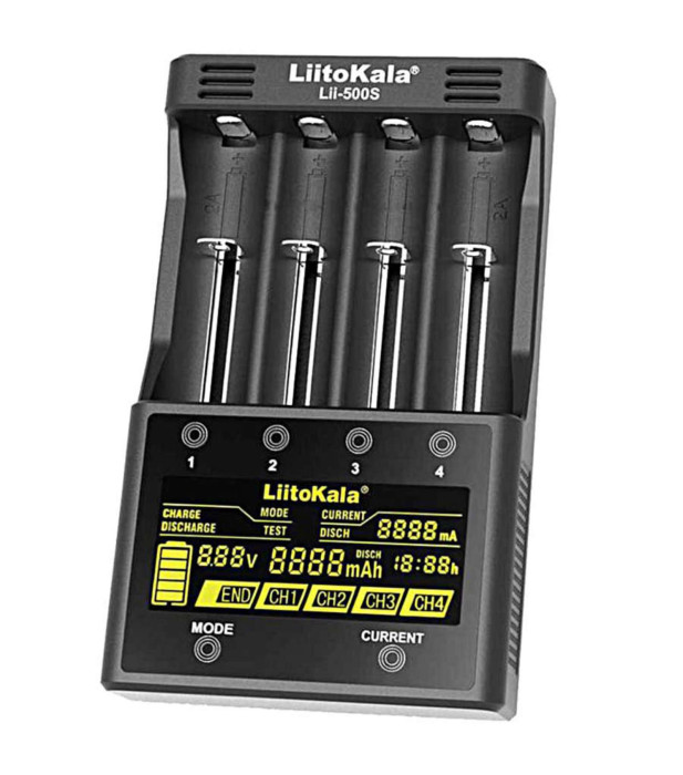 Зарядное устройство LiitoKala Lii-500S для Li-Ion, Ni-MH, Ni-Cd аккумуляторов