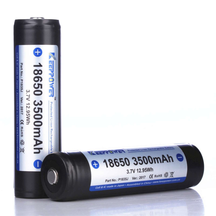 Li-Ion аккумулятор KeepPower Protected 18650 P1835J 3500 мАч 3,7 В