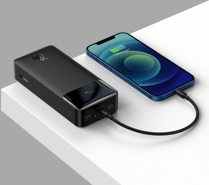 Повербанк Baseus Bipow Digital Display Powerbank 20W 30000mAh Black