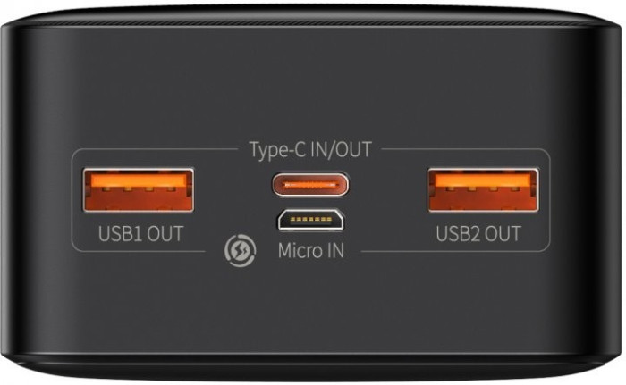 Повербанк Baseus Bipow Digital Display Powerbank 20W 30000mAh Black
