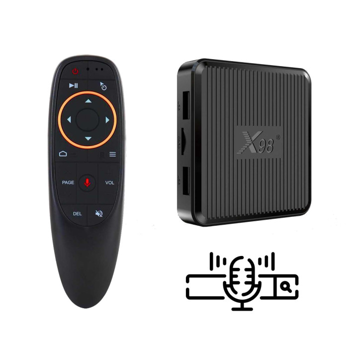 Смарт приставка X98Q 2/16 Гб Android TV 11.0 + аэропульт G10S
