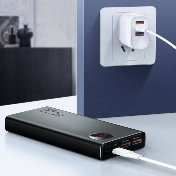 Повербанк Baseus Adaman Metal Digital Display 20000mAh 22.5W Black