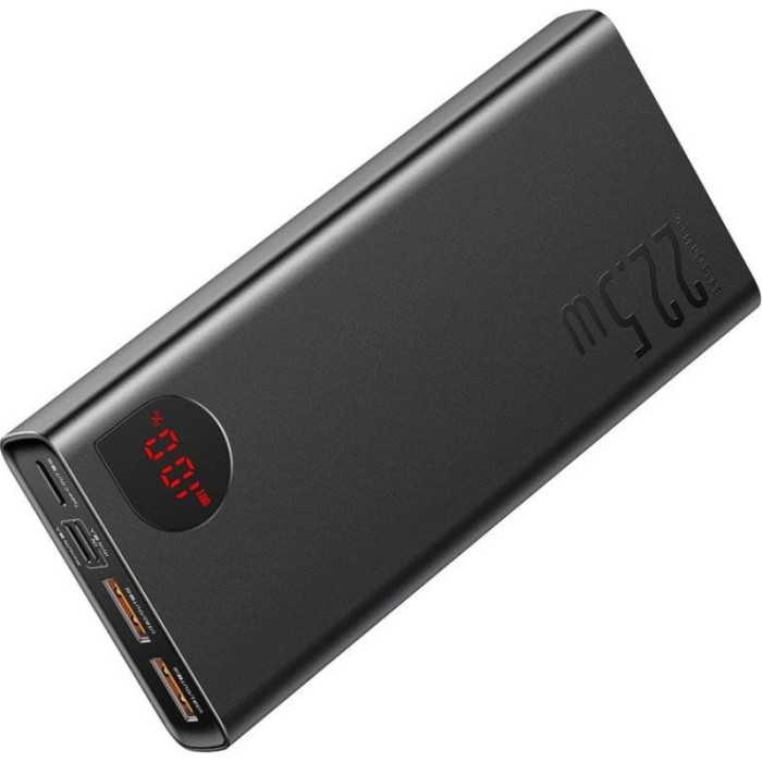 Повербанк Baseus Adaman Metal Digital Display 20000mAh 22.5W Black