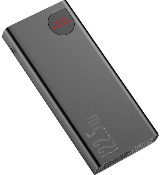 Повербанк Baseus Adaman Metal Digital Display 20000mAh 22.5W Black