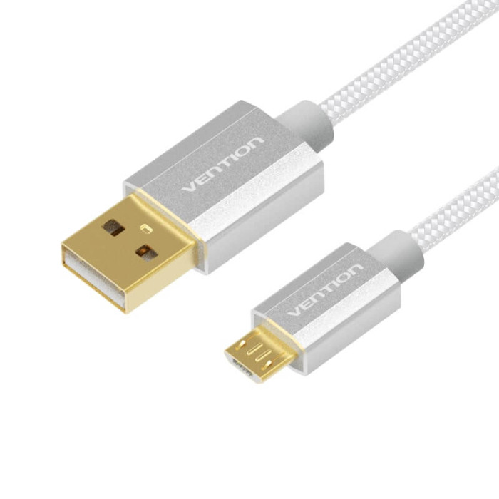 USB кабель Vention USB - microUSB 1 м Silver