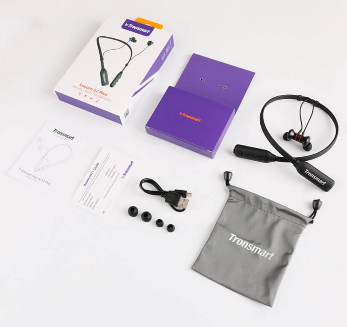 Блютуз наушники Tronsmart Encore S2 Plus Sport 