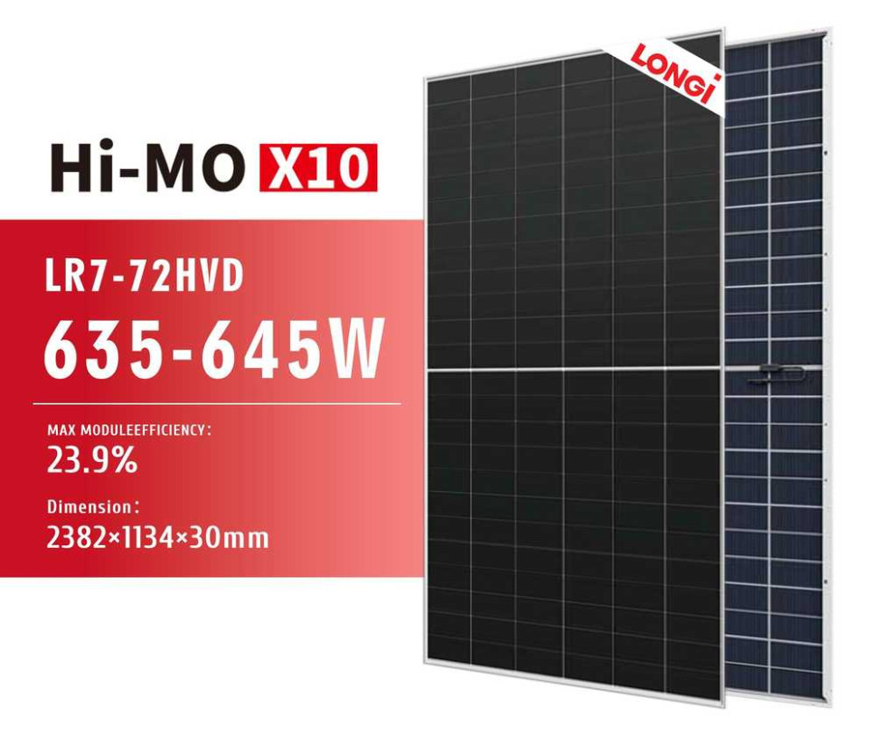 Купить солнечные панели Longi LR7-72HVD 645W в Киеве
